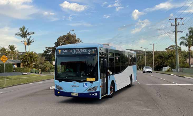 Red Bus Iveco Metro Express 28